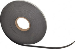 Mag-Mate - 100' Long x 1/2" Wide x 1/16" Thick Flexible Magnetic Strip - 6 Lb Max Pull Force, 3 Linear Ft/Lb Magnetic Pull Force, Adhesive Back - Best Tool & Supply