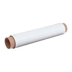 Mag-Mate - 10' Long x 24-3/8" Wide x 1/32" Thick Flexible Magnetic Sheet - 85 Lb Max Pull Force, 196 Linear Ft/Lb Magnetic Pull Force, Plain Back, White - Best Tool & Supply