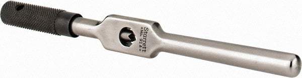 Starrett - 1/16 to 1/4" Tap Capacity, Straight Handle Tap Wrench - 6" Overall Length - Best Tool & Supply