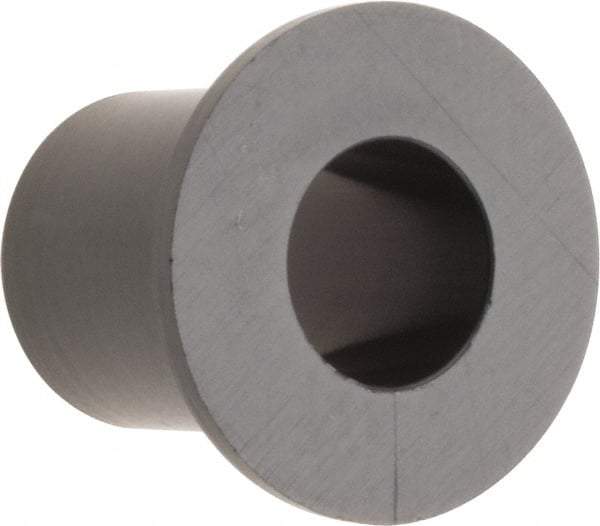 Poly Hi Solidur - 1/4" Inside x 3/8" Outside Diam, Nylon Sleeve Bearing - 0.56" Outside Diam, 0.047" Flange Thickness, 1/2" OAL - Best Tool & Supply