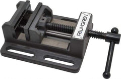 Palmgren - 3" Jaw Opening Capacity x 1-1/8" Throat Depth, Horizontal Drill Press Vise - 3" Wide Jaw, Stationary Base, Standard Speed, 6-1/2" OAL x 2-7/16" Overall Height - Best Tool & Supply