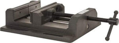 Palmgren - 8" Jaw Opening Capacity x 2" Throat Depth, Horizontal Drill Press Vise - 8" Wide Jaw, Stationary Base, Standard Speed, 15-1/2" OAL x 3-9/16" Overall Height - Best Tool & Supply