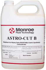 Monroe Fluid Technology - Astro-Cut B, 1 Gal Bottle Cutting & Grinding Fluid - Semisynthetic, For CNC Milling, Drilling, Tapping, Turning - Best Tool & Supply