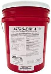 Monroe Fluid Technology - Astro-Saw A, 5 Gal Pail Sawing Fluid - Water Soluble - Best Tool & Supply