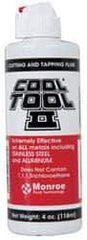 Monroe Fluid Technology - Cool Tool II, 4 oz Bottle Cutting & Tapping Fluid - Straight Oil, For Blanking, Boring, Broaching, Drilling, Hobbing, Milling, Reaming, Tapping, Turning - Best Tool & Supply