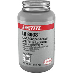 Loctite - 8 oz Can High Temperature Anti-Seize Lubricant - Copper/Graphite, -29 to 1,800°F, Copper Colored, Water Resistant - Best Tool & Supply