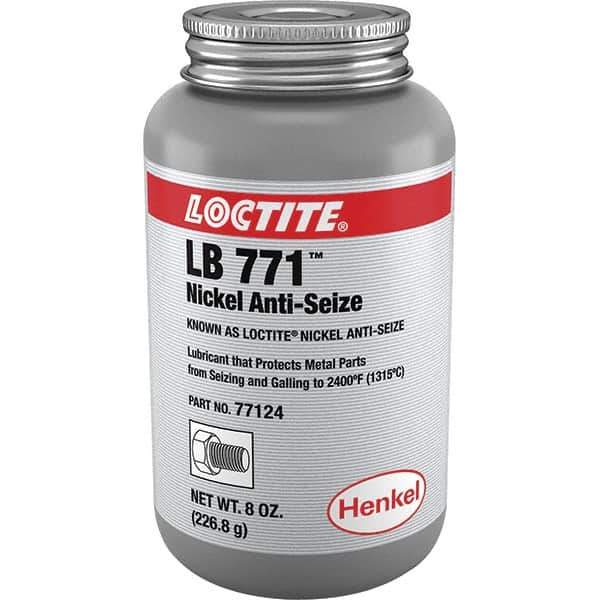 Loctite - 8 oz Can High Temperature Anti-Seize Lubricant - Nickel, -54 to 2,399°F, Silver Colored, Water Resistant - Best Tool & Supply