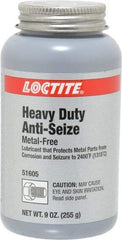 Loctite - 9 oz Can General Purpose Anti-Seize Lubricant - Calcium Fluoride/Graphite, -29 to 2,399°F, Gray, Water Resistant - Best Tool & Supply