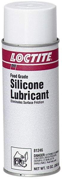 Loctite - 13 oz Aerosol Silicone Lubricant - Translucent, Food Grade - Best Tool & Supply