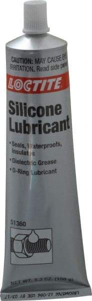 Loctite - 5.3 oz Tube Silicone Lubricant - Translucent, Food Grade - Best Tool & Supply