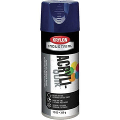 Krylon - Regal Blue, 12 oz Net Fill, Gloss, Lacquer Spray Paint - 15 to 20 Sq Ft per Can, 16 oz Container, Use on Cabinets, Color Coding Steel & Lumber, Conduits, Drums, Ducts, Furniture, Motors, Pipelines, Tools - Best Tool & Supply