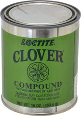 Loctite - 1 Lb Grease Compound - Compound Grade Coarse, Grade F, 100 Grit, Black & Gray, Use on General Purpose - Best Tool & Supply