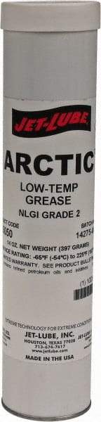 Jet-Lube - 14 oz Cartridge Low Temperature Grease - Amber, Low Temperature, 225°F Max Temp, NLGIG 2, - Best Tool & Supply