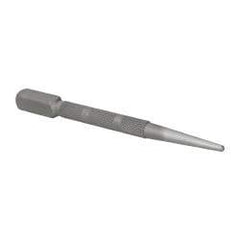 Stanley - Nail Punch - 4" OAL, Steel - Best Tool & Supply