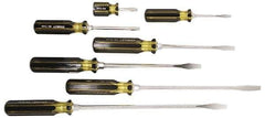 Stanley - 7 Piece Slotted Screwdriver Set - Bit Sizes: Philips 1/4 to 3/8" - Best Tool & Supply