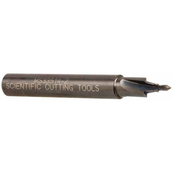 Scientific Cutting Tools - 5/16-24" Port, 0.3" Spotface Diam, 1/8" Tube Outside Diam, Plain Pilot, Straight Shank, Carbide Tipped Porting Tool - Best Tool & Supply