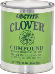 Loctite - 1 Lb Grease Compound - Compound Grade Super Fine, Grade 4A, 600 Grit, Black & Gray, Use on General Purpose - Best Tool & Supply