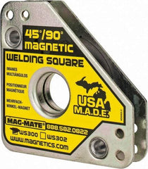 Mag-Mate - 3-3/4" Wide x 3/4" Deep x 3-3/4" High, Rare Earth Magnetic Welding & Fabrication Square - 60 Lb Average Pull Force - Best Tool & Supply