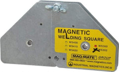 Mag-Mate - 7-5/8" Wide x 1-3/8" Deep x 3-3/4" High, Rare Earth Magnetic Welding & Fabrication Square - 120 Lb Average Pull Force - Best Tool & Supply