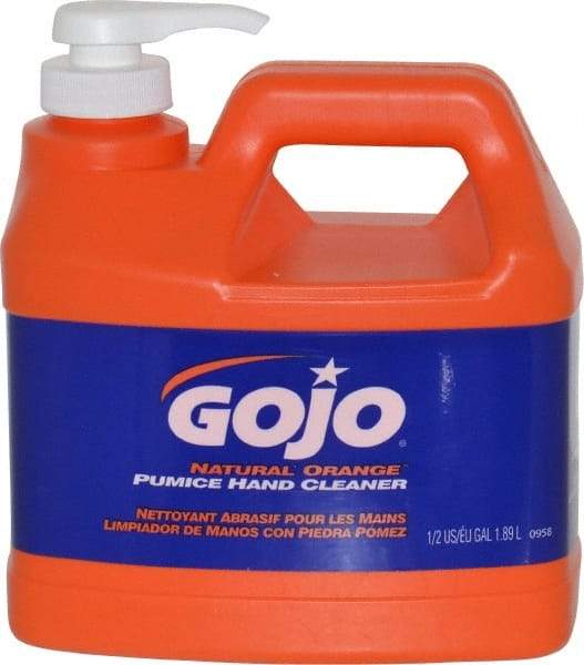 GOJO - 1/2 Gal Pump Bottle Liquid Hand Cleaner - General Duty, Orange Scent - Best Tool & Supply