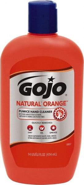 GOJO - 14 oz Squeeze Bottle Liquid Hand Cleaner - General Duty, Orange Scent, W/Pumice - Best Tool & Supply