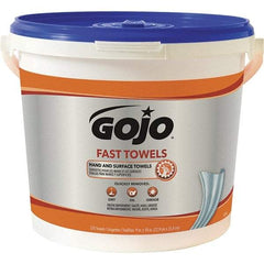 GOJO - Pre-Moistened Hand Cleaning Wipes - Center Pull, 11" x 7-3/4" Sheet Size, Blue - Best Tool & Supply