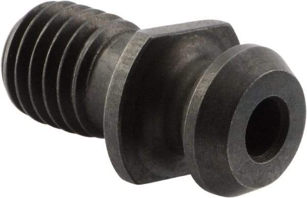 Kennametal - CAT40 Taper, 5/8-11 Thread, 45° Angle Radius, Standard Retention Knob - 1-1/2" OAL, 0.74" Knob Diam, 0.64" from Knob to Flange, 9/32" Coolant Hole, Through Coolant - Exact Industrial Supply