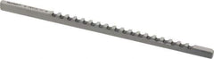Dumont Minute Man - 3mm Keyway Width, Style A, Keyway Broach - High Speed Steel, Bright Finish, 1/8" Broach Body Width, 13/64" to 1-1/8" LOC, 5" OAL, 650 Lbs Pressure for Max LOC - Best Tool & Supply