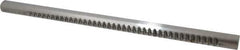 Dumont Minute Man - 1/4" Keyway Width, Production Keyway Broach - Bright Finish, 1" Broach Body Width, 25/64" to 2-1/2" LOC, 18" OAL, 2,870 Lbs Pressure for Max LOC - Best Tool & Supply
