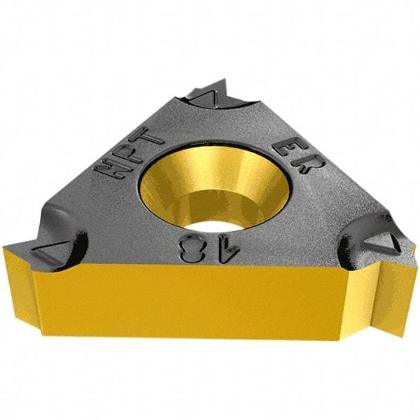 Iscar - 16IR Internal Right Hand 20 UN Laydown Threading Insert - Grade IC1007, TiAlN Coated Carbide, 9.52mm Inscribed Circle - Best Tool & Supply