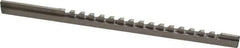 Value Collection - 3/32" Keyway Width, Style B, Keyway Broach - High Speed Steel, Bright Finish, 3/16" Broach Body Width, 19/64" to 1-11/16" LOC, 6-3/4" OAL - Best Tool & Supply
