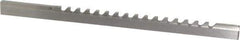 Value Collection - 1/8" Keyway Width, Style B, Keyway Broach - High Speed Steel, Bright Finish, 3/16" Broach Body Width, 19/64" to 1-11/16" LOC, 6-3/4" OAL - Best Tool & Supply