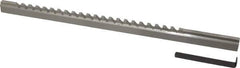 Value Collection - 3/16" Keyway Width, Style C, Keyway Broach - High Speed Steel, Bright Finish, 3/8" Broach Body Width, 25/64" to 2-1/2" LOC, 11-3/4" OAL - Best Tool & Supply