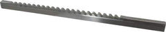 Value Collection - 5/16" Keyway Width, Style C, Keyway Broach - High Speed Steel, Bright Finish, 3/8" Broach Body Width, 25/64" to 2-1/2" LOC, 11-3/4" OAL - Best Tool & Supply