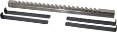 Value Collection - 5/8" Keyway Width, Style E, Keyway Broach - High Speed Steel, Bright Finish, 3/4" Broach Body Width, 1" to 6" LOC, 15-1/2" OAL - Best Tool & Supply