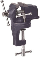 Value Collection - 2" Jaw Width x 1-1/4" Jaw Opening Capacity, 3/4" Throat Depth, Bench & Pipe Combination Vise - 7/16 to 5/8" Pipe Capacity, Swivel Base, Clamp-On Attachment, Cast Iron - Best Tool & Supply