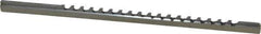 Dumont Minute Man - 1/16" Keyway Width, Style A, Keyway Broach - High Speed Steel, Bright Finish, 1/8" Broach Body Width, 13/64" to 1-1/8" LOC, 5" OAL, 390 Lbs Pressure for Max LOC - Best Tool & Supply