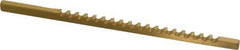 Dumont Minute Man - 1/8" Keyway Width, Style A, Keyway Broach - TiN Finish, 1/8" Broach Body Width, 5" OAL - Best Tool & Supply