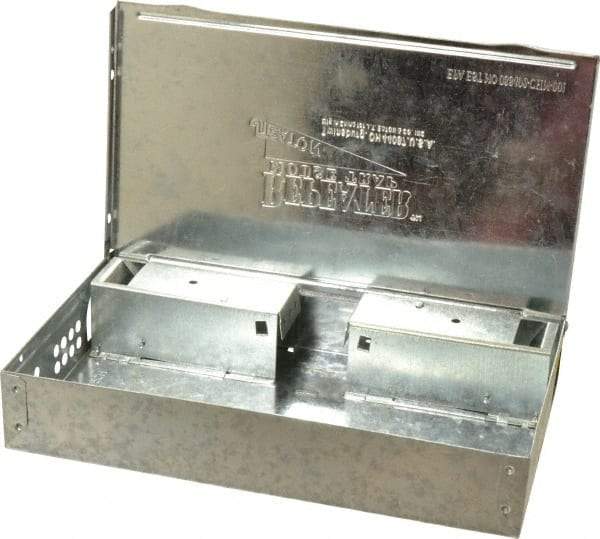 J.T. Eaton - Box Trap for Use on Mice - 10-1/4 Inch Long x 6-1/8 Inch Wide x 1-3/4 Inch High, Galvanized Steel - Best Tool & Supply