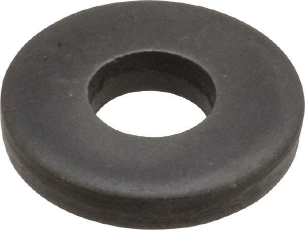 Gibraltar - M6 Screw, Steel Standard Flat Washer - 6.4mm ID x 17mm OD, 3mm Thick, Black Phosphate Finish - Best Tool & Supply