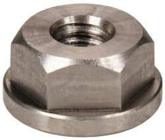 Gibraltar - 1/4-20, 5/8" Flange Diam, 5/16" High, 1/2" Across Flats, Flange Nut - Grade 303 Stainless Steel, 3/32" Flange Height - Best Tool & Supply