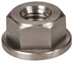 Gibraltar - 5/16-18, 3/4" Flange Diam, 3/8" High, 9/16" Across Flats, Flange Nut - Grade 303 Stainless Steel, 3/32" Flange Height - Best Tool & Supply