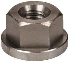 Gibraltar - 7/16-14, 1" Flange Diam, 9/16" High, 3/4" Across Flats, Flange Nut - Grade 303 Stainless Steel, 5/32" Flange Height - Best Tool & Supply