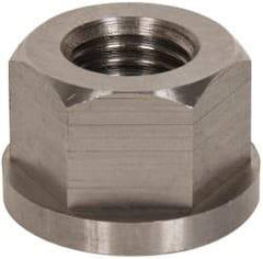 Gibraltar - 7/8-9, 1-3/4" Flange Diam, 1-1/8" High, 1-7/16" Across Flats, Flange Nut - Grade 303 Stainless Steel, 1/4" Flange Height - Best Tool & Supply