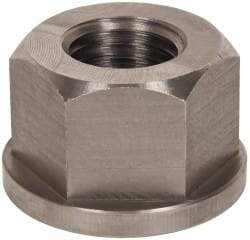 Gibraltar - 1-8, 2" Flange Diam, 1-1/4" High, 1-5/8" Across Flats, Flange Nut - Grade 303 Stainless Steel, 1/4" Flange Height - Best Tool & Supply