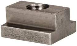 Gibraltar - 3/8-16 Blind Tapped T Slot Nut - 7/16" Slot Width, 3/4 x 7/32" Base Width x Height, 1 x 1/2" OAL x Height - Best Tool & Supply