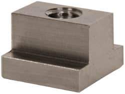 Gibraltar - 3/8-16 Blind Tapped T Slot Nut - 1/2" Slot Width, 7/8 x 1/4" Base Width x Height, 7/8 x 5/8" OAL x Height - Best Tool & Supply