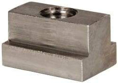 Gibraltar - 1/2-13 Blind Tapped T Slot Nut - 9/16" Slot Width, 7/8 x 11/32" Base Width x Height, 1-1/4 x 3/4" OAL x Height - Best Tool & Supply