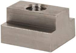 Gibraltar - 1/2-13 Blind Tapped T Slot Nut - 5/8" Slot Width, 1-1/8 x 7/16" Base Width x Height, 1-1/4 x 3/4" OAL x Height - Best Tool & Supply