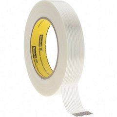 3M - 1" x 60 Yd Clear Rubber Adhesive Packaging Tape - Polypropylene Film Backing, 6 mil Thick, 170 Lb Tensile Strength, Series 897 - Best Tool & Supply